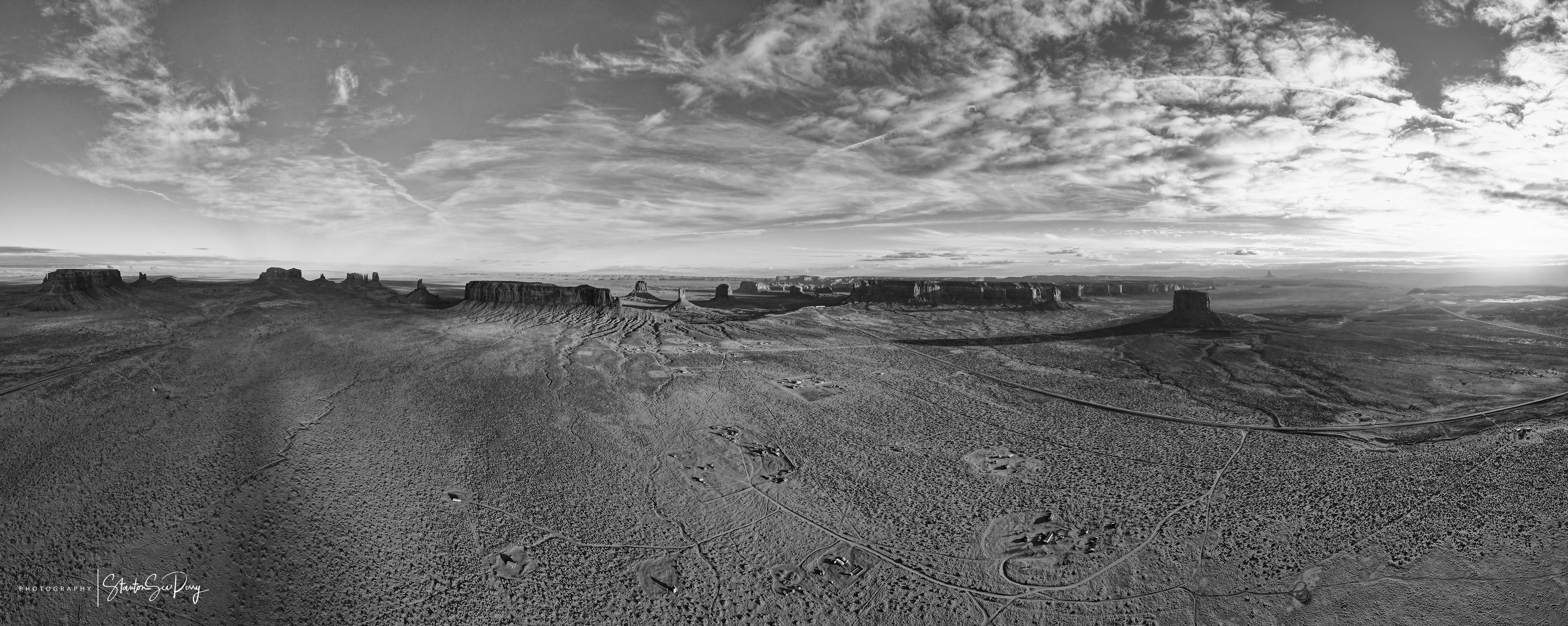 Monument Valley (B&W)jpg